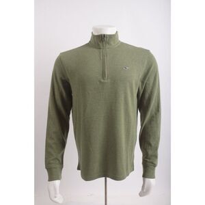 Vineyard Vines Mens Saltwater Quarter Zip Shirt Top Size S Olive Green NWT